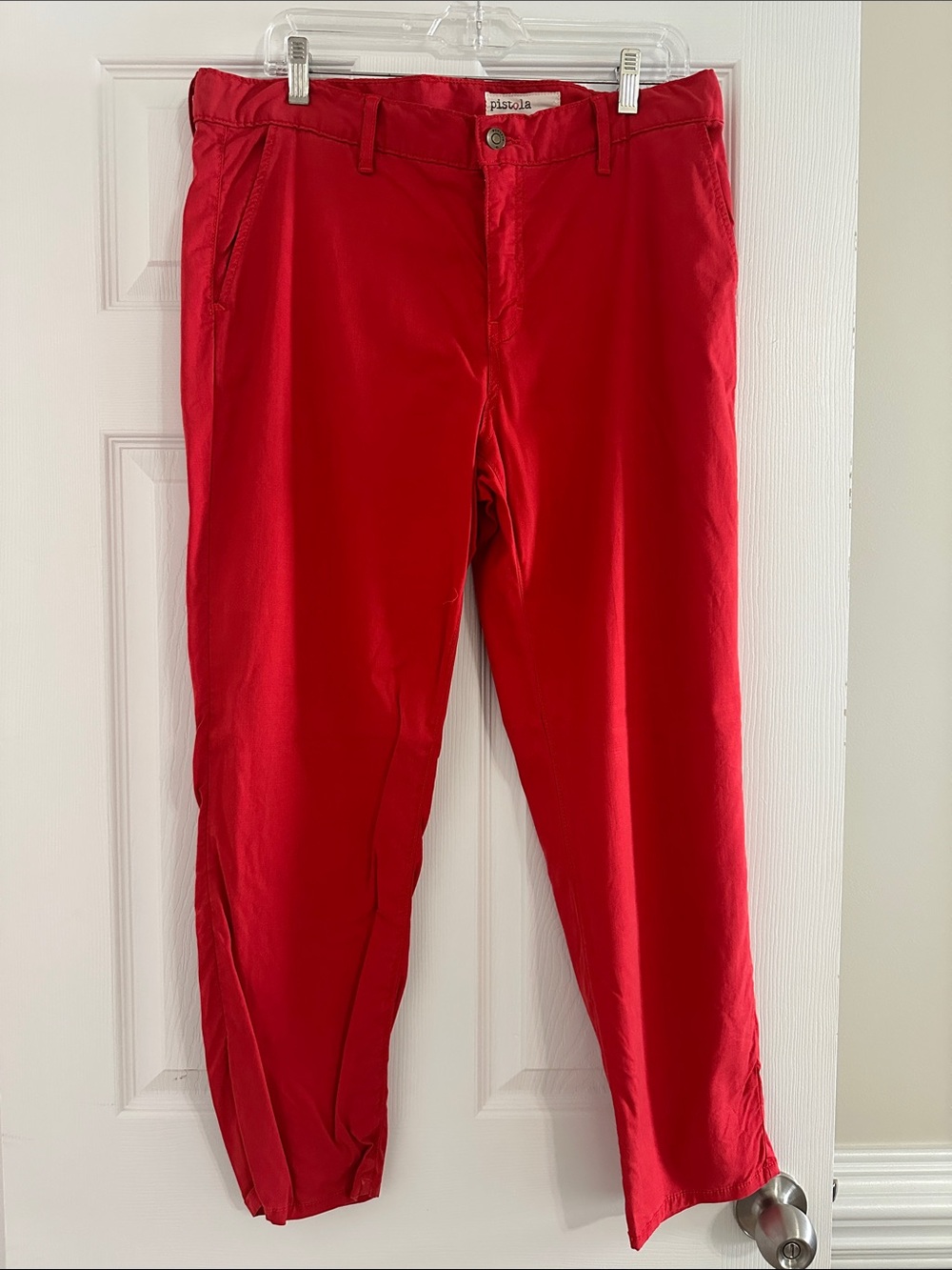 Pistola Bright Red Women's Chino Pants